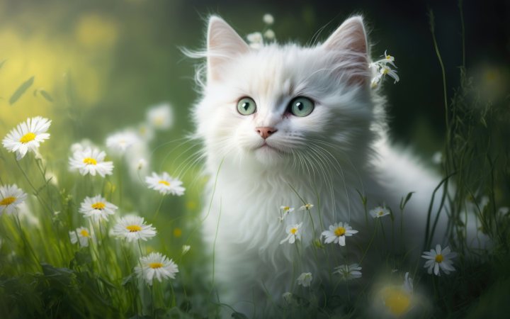 white kitten 3840x2740 23507