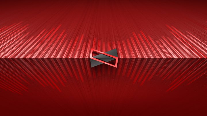 Kırmızı Abctract 3D